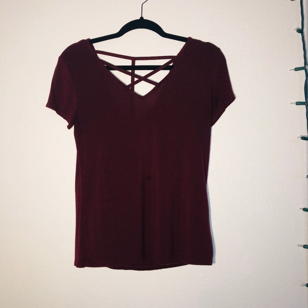 Burgundy Tee